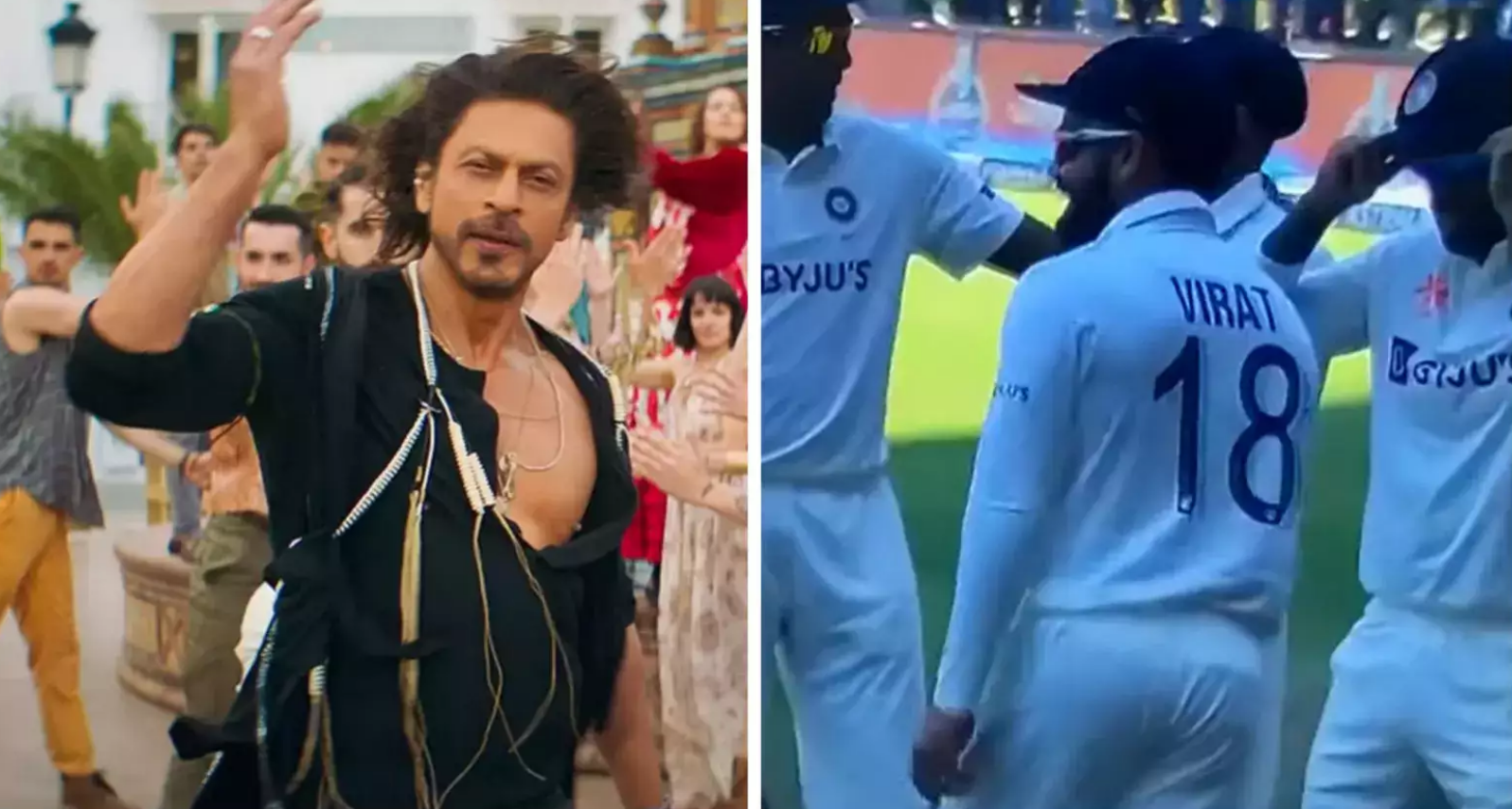 SRK Reacted on Virat kohli dancing on Jhoome Jo Pathaan - विराट कोहली का  झूमे जो पठान गाने पर डांस देख शाहरुख खान ने बोली ये बात| Bollywood  News,Hindi News