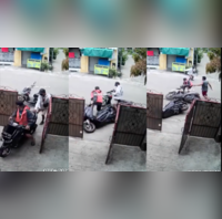 Viral Video लूटने गया था स्कूटर, अपनी ही डुबा दी लुटिया, हुआ ऐसा खेल