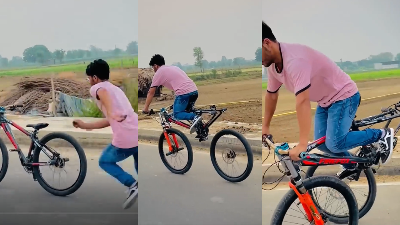 Bicycle Stunt Viral Video