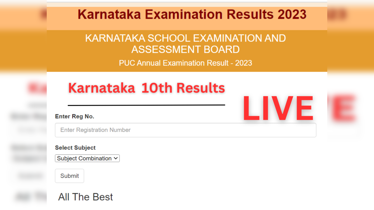 KSEEB, Karnataka SSLC 10th Result 2023 Declared on www.karresults.nic