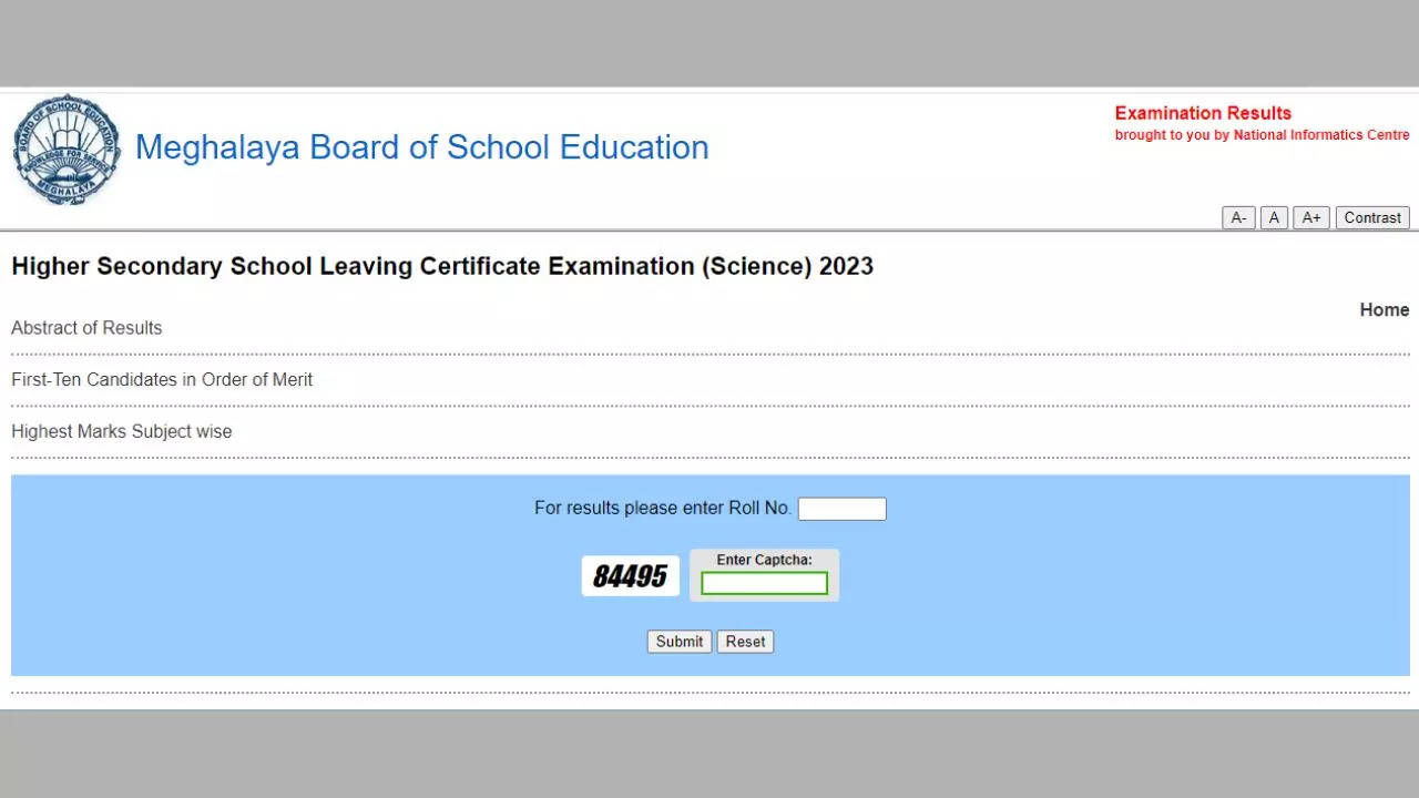 MBOSE HSSLC Result 2023 Declared