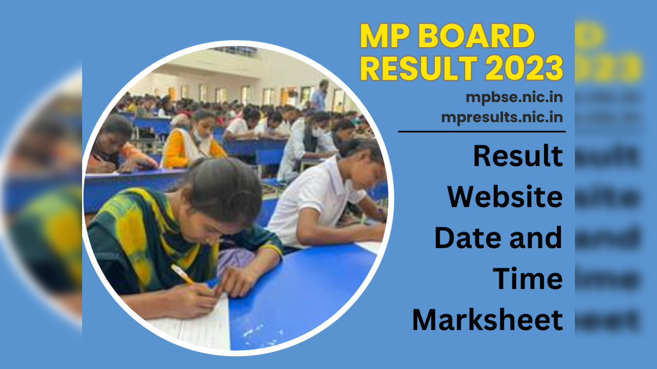 MP board result 2023 Date and Time