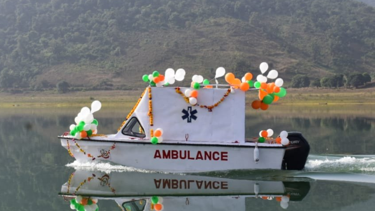 ambulance, boat ambulance, jharkhand, hemant soren