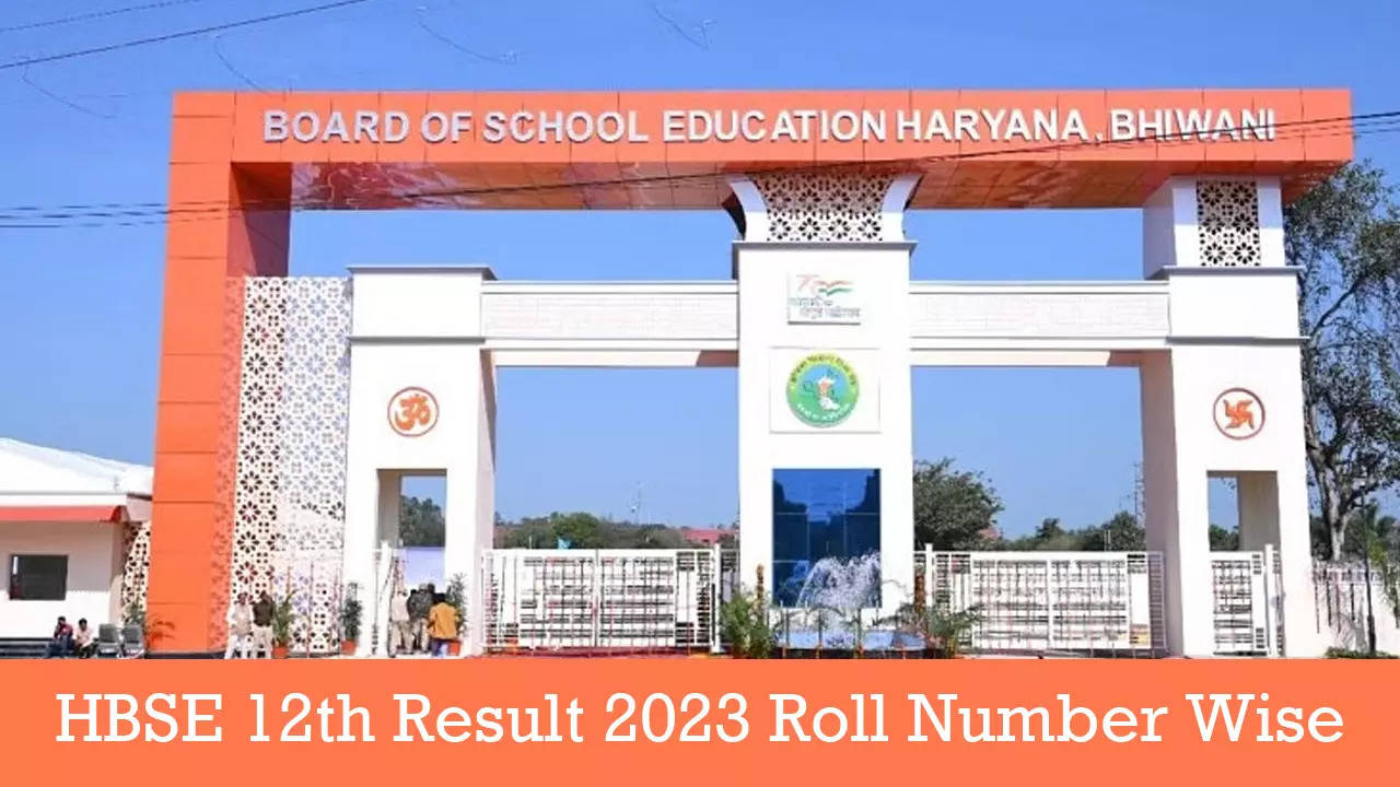 HBSE 12th Result 2023 Roll Number Wise