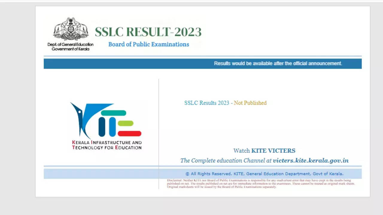 Kerala Pareeksha Bhavan SSLC 10th Result 2023 Declared On Www ...