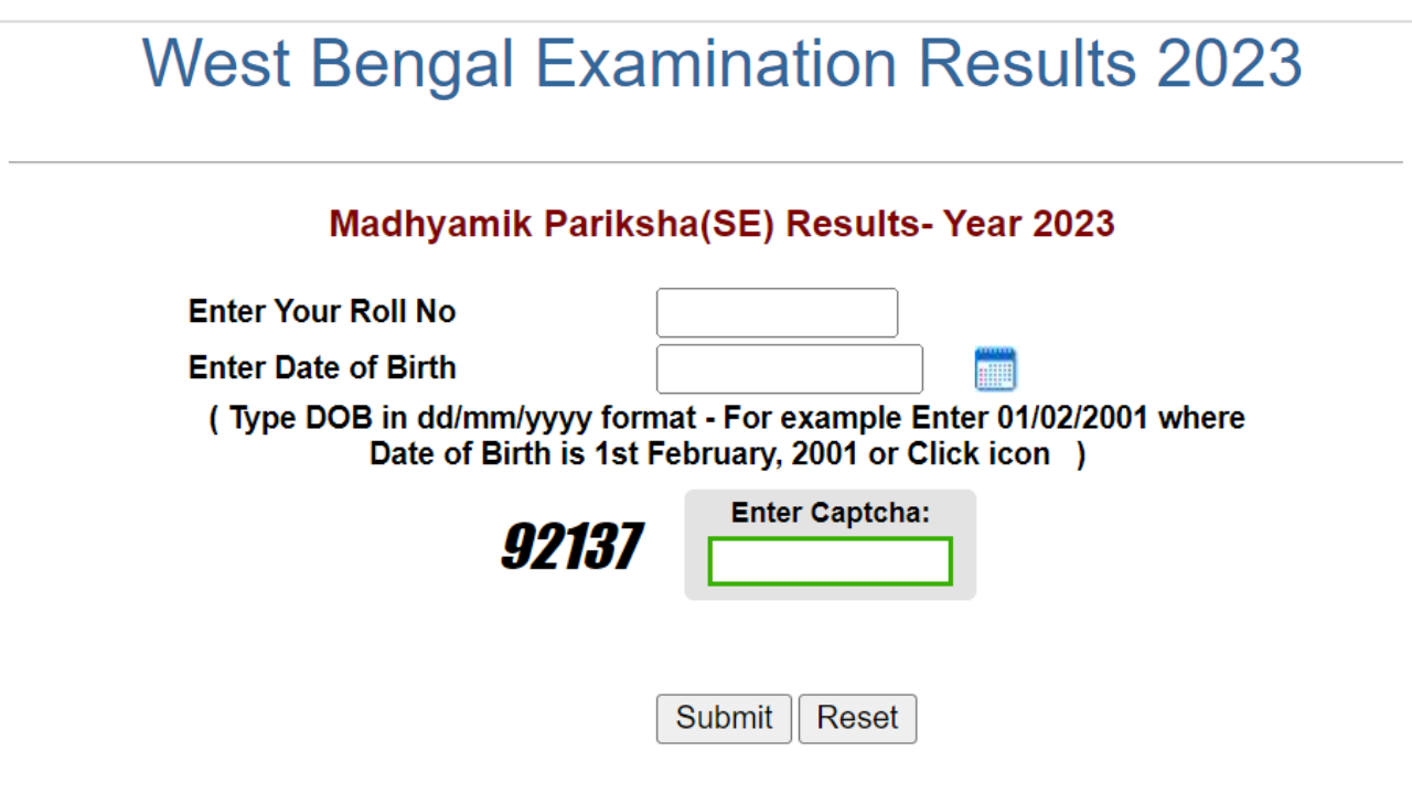 WB 10th Result 2023 