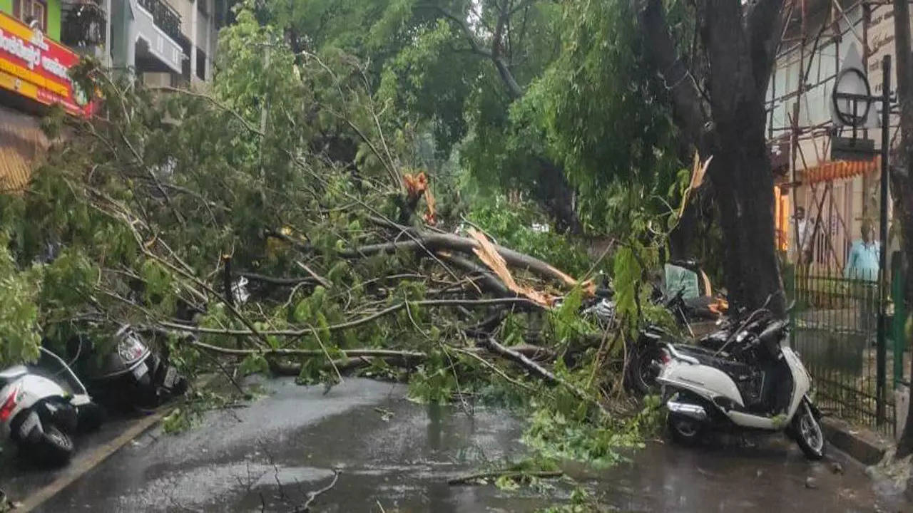 Heavy rain in bengaluru, Hailstorm in bengaluru, water logging, pre monsoon