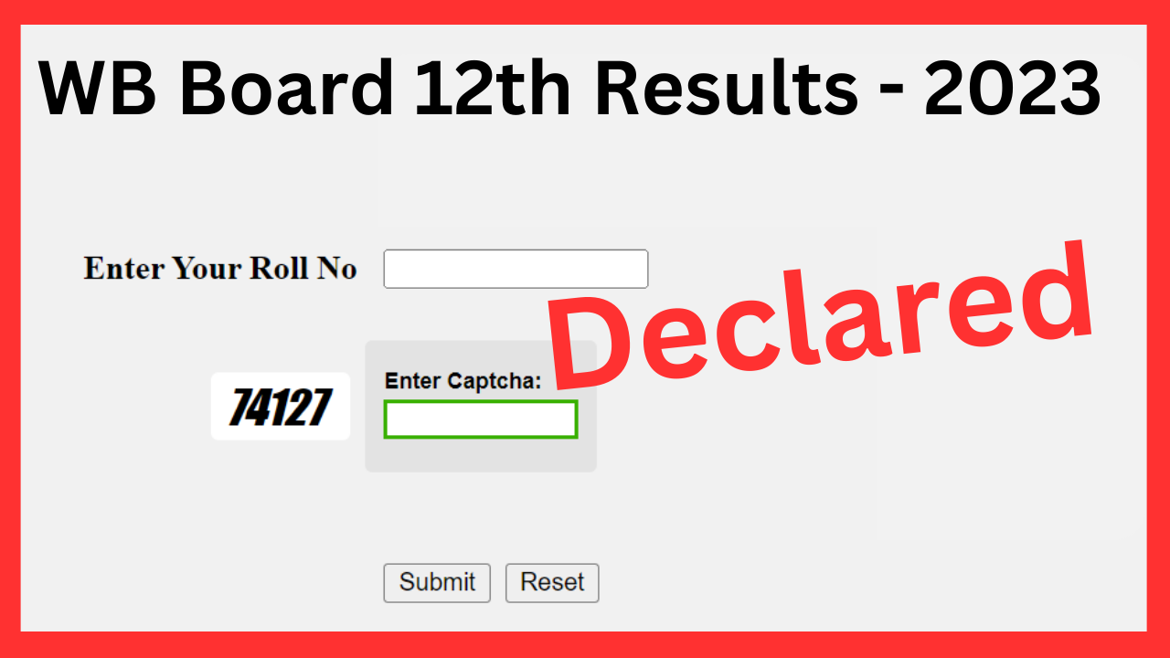 West Bengal Examination  Results 2023 declared