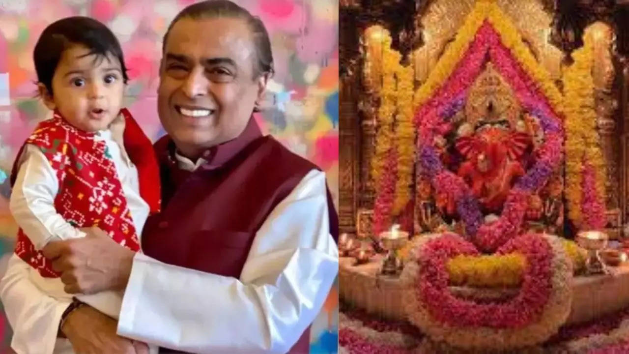 mukesh ambani at siddhivinayak