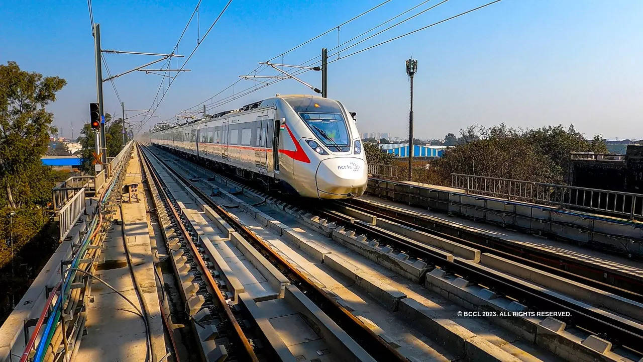 Delhi Meerut RRTS Rail Corridor construction