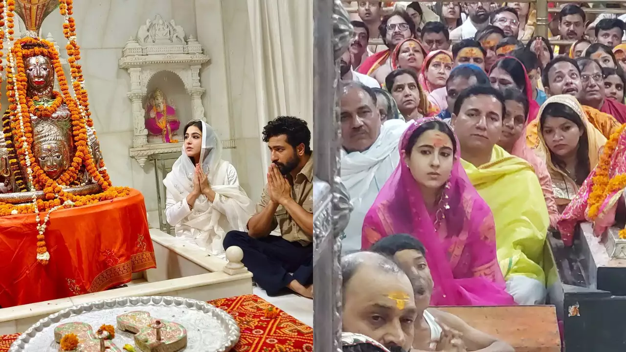 Sara ali khan at mahakal temple ujjain