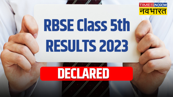 rbse 5th class result declared