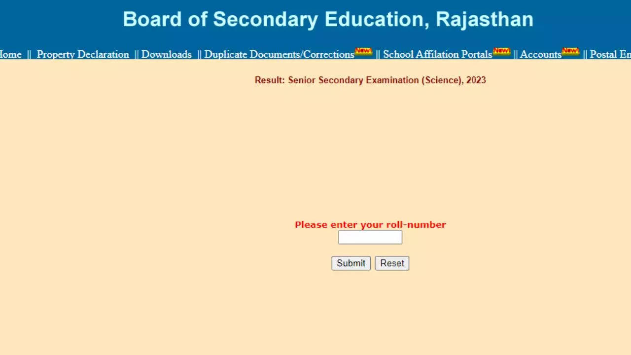 RBSE Rajasthan Board 10th Result 2023