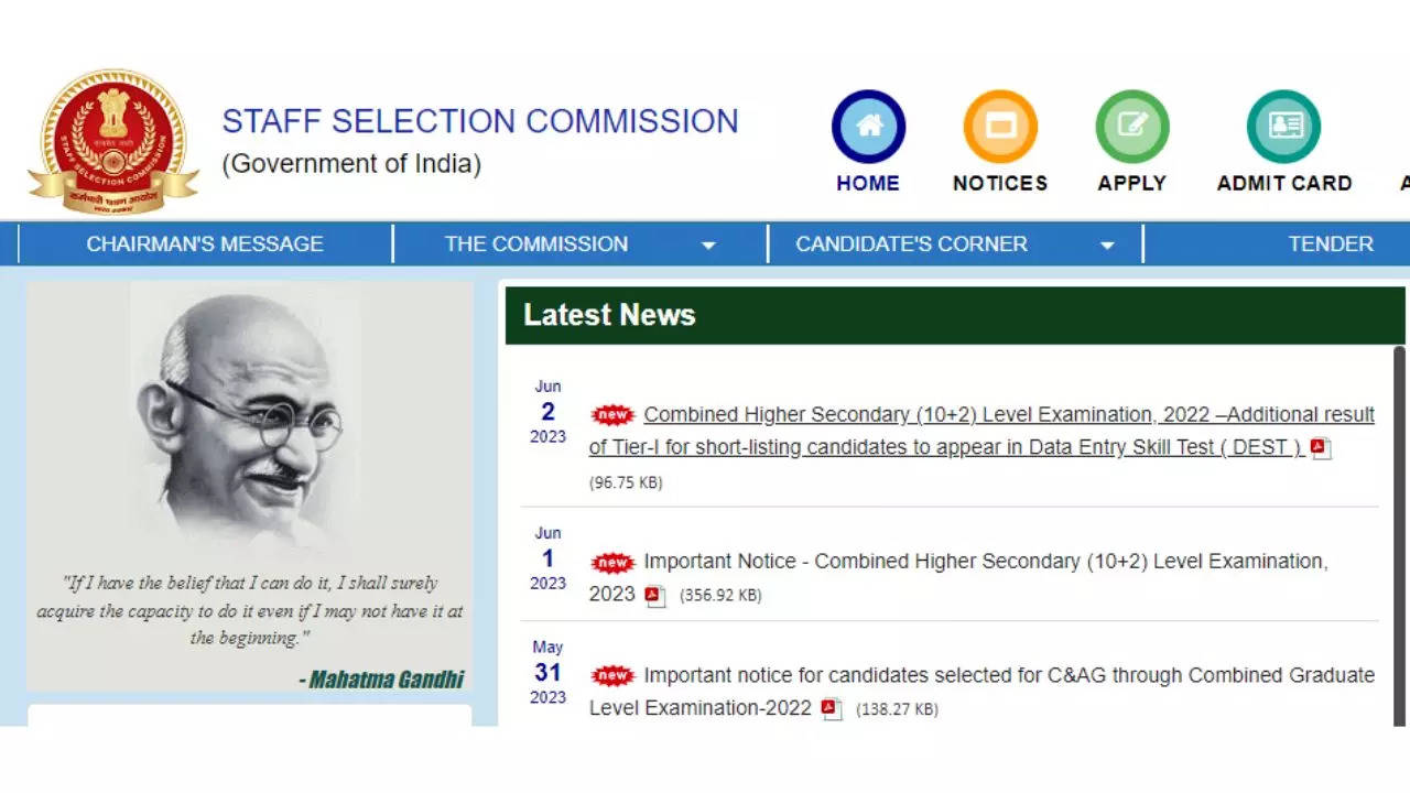 SSC CHSL Tier 1 Additional Result 2023