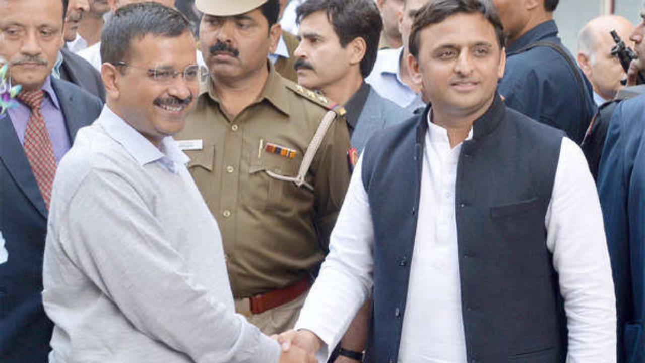 ​Arvind Kejriwal, Akhilesh Yadav, UP Politics