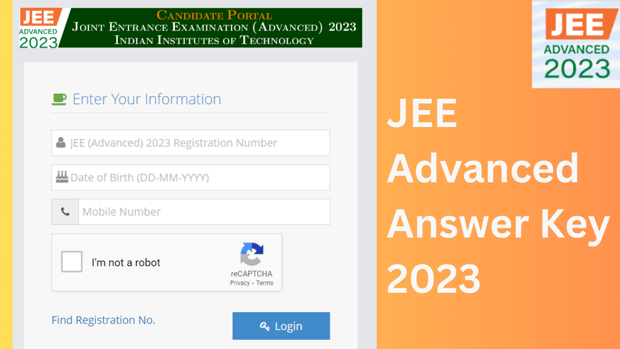 JEE Advanced Answer Key 2023