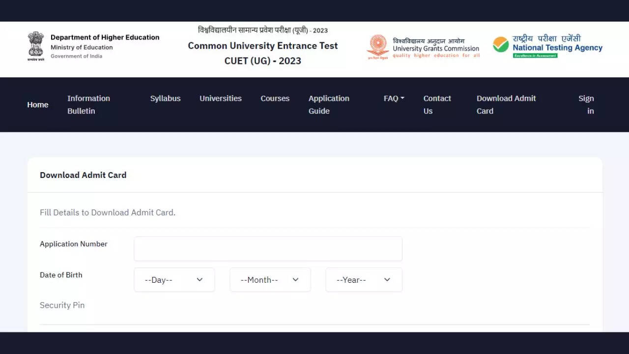 CUET UG 2023 CUET UG City intimation slip and admit card released today