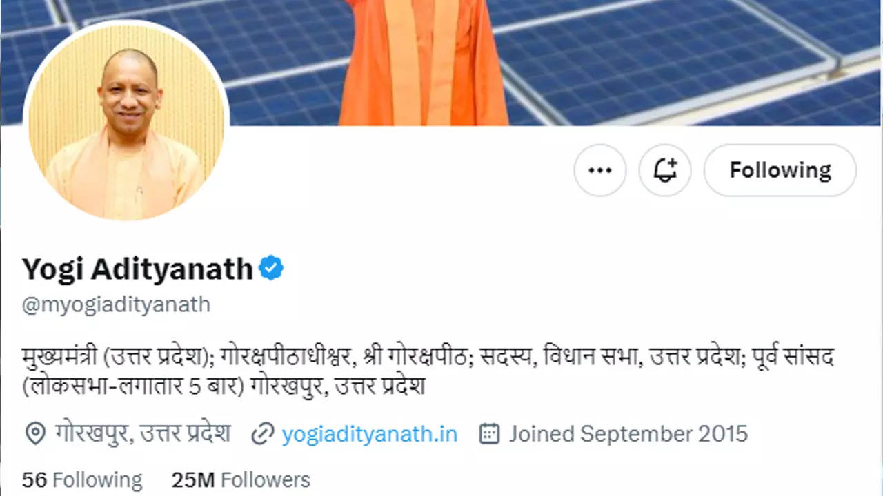 CM Yogi Adityanath Twitter Followers