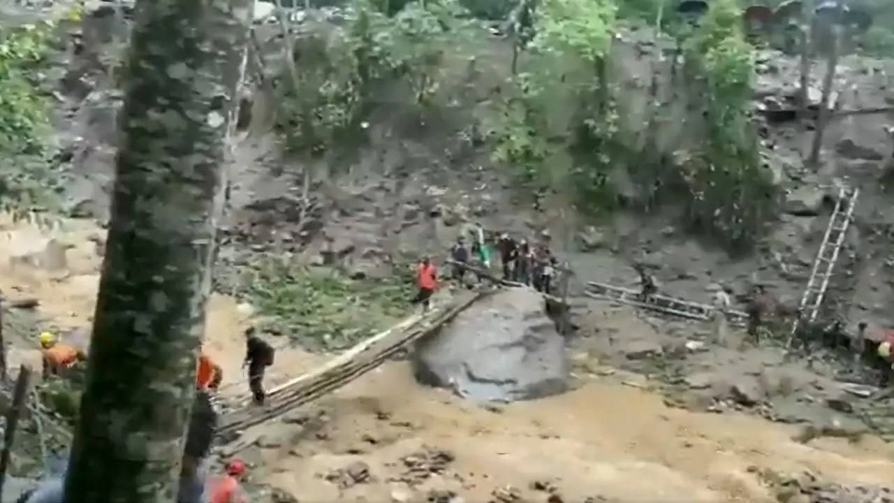 road washed away in sikkim, heavy rain in sikkim, weather