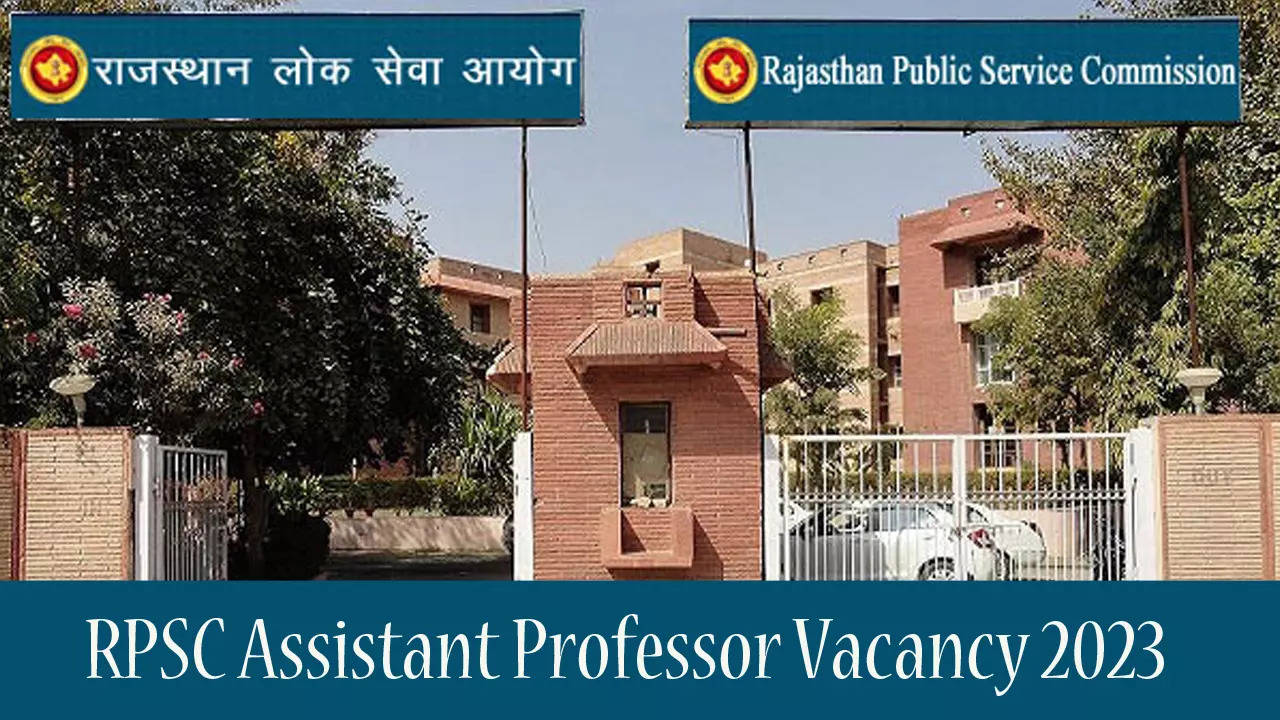 RPSC Assistant Professor Vacancy 2023