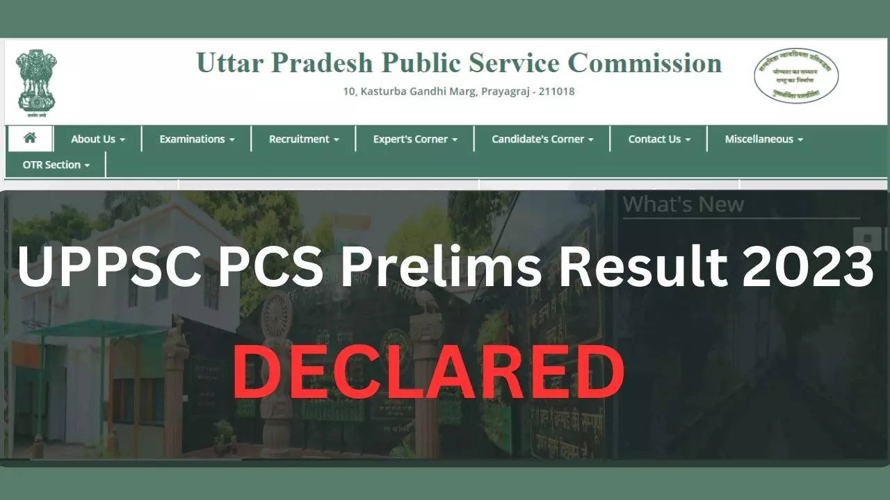 UPPSC PCS Prelims Result 2023: UPPSC PCS Prelims Result Pdf Link ...