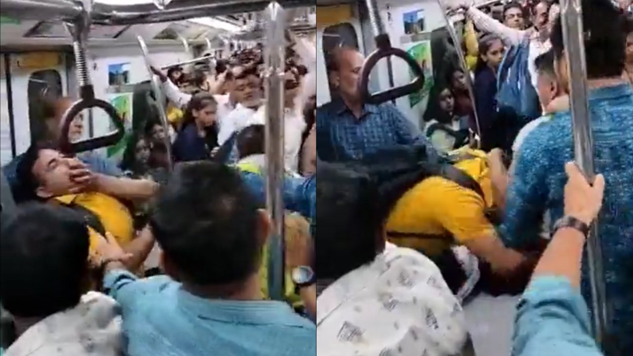 Delhi Metro Fight Video