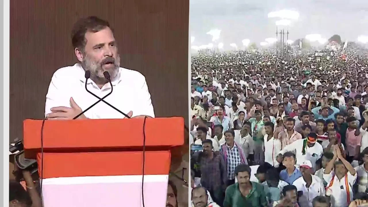 Rahul Gandhi Khammam Rally, KCR, Rahul Gandhi Speech