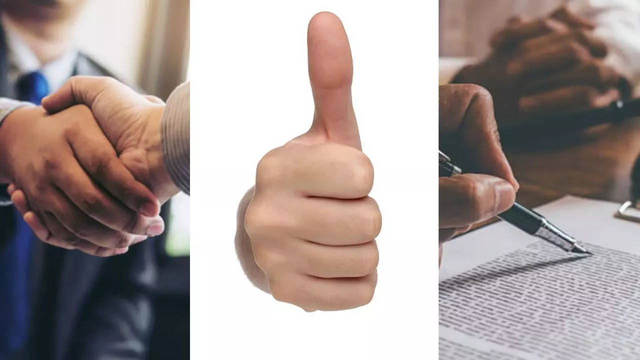 Thumbs-Up Emoji A Contract Agreement