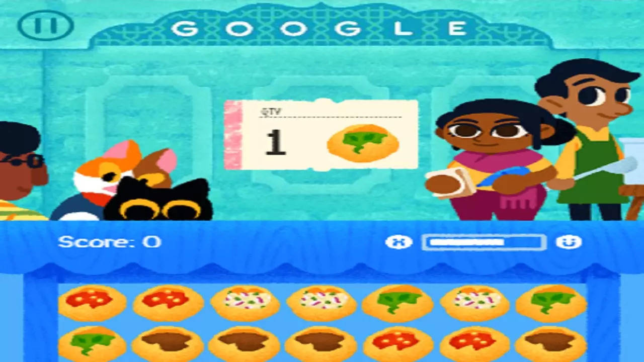 Google Doodle,Pani Puri