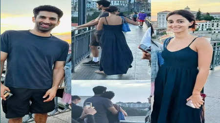 Aditya and Ananya Dating:aditya roy kapoor and ananya pandey spotted  together in spain fans confirm dating rumor बाहों में बाहें डाल स्पेन में  घूम रहे हैं Aditya Roy Kapoor और Ananya Pandey ,