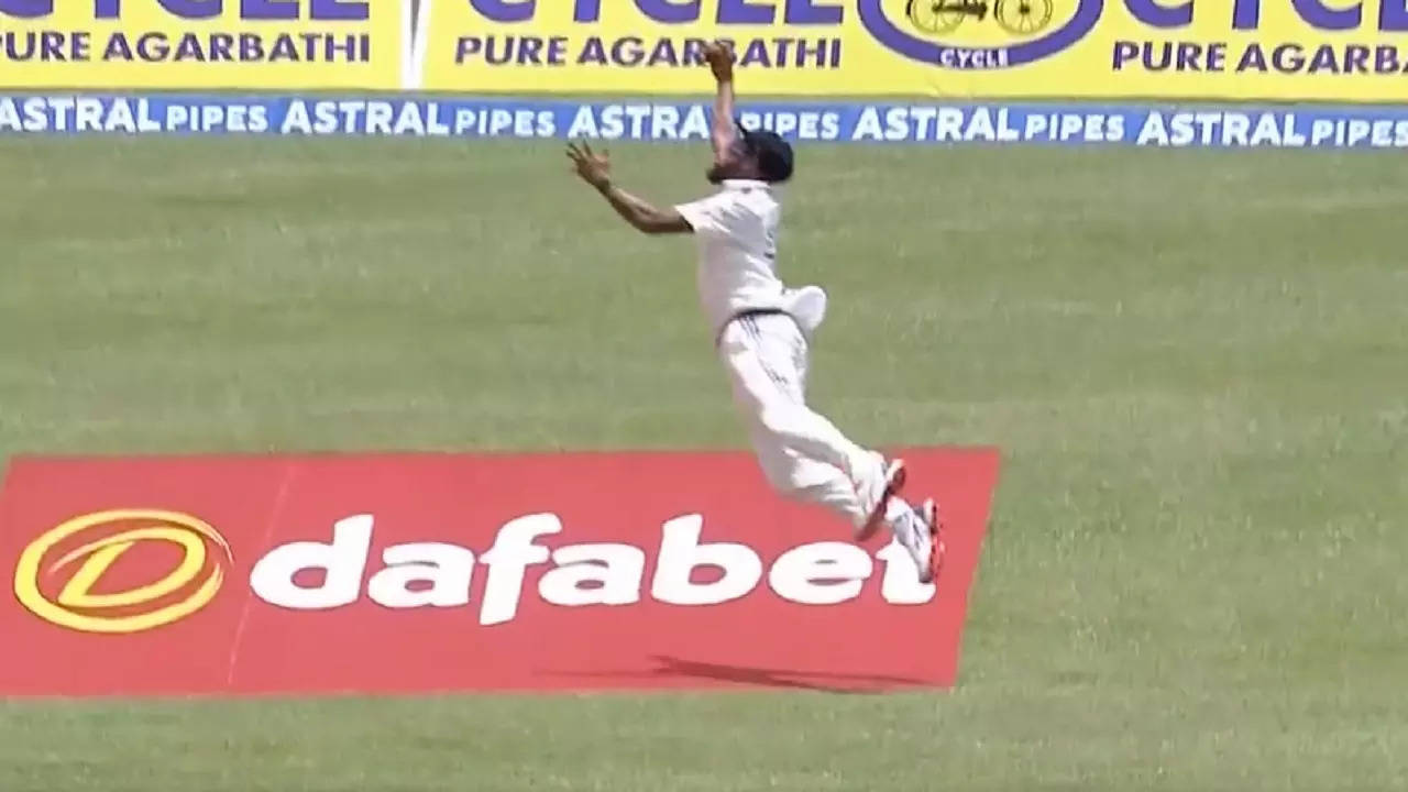 Mohammed Siraj takes stunning catch against West Indies watch video