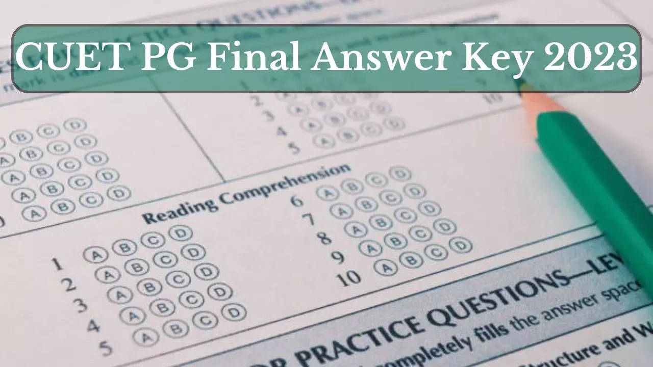 CUET PG Final Answer Key 2023