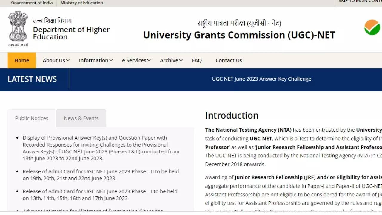 UGC NET Result 2023 Date and Time