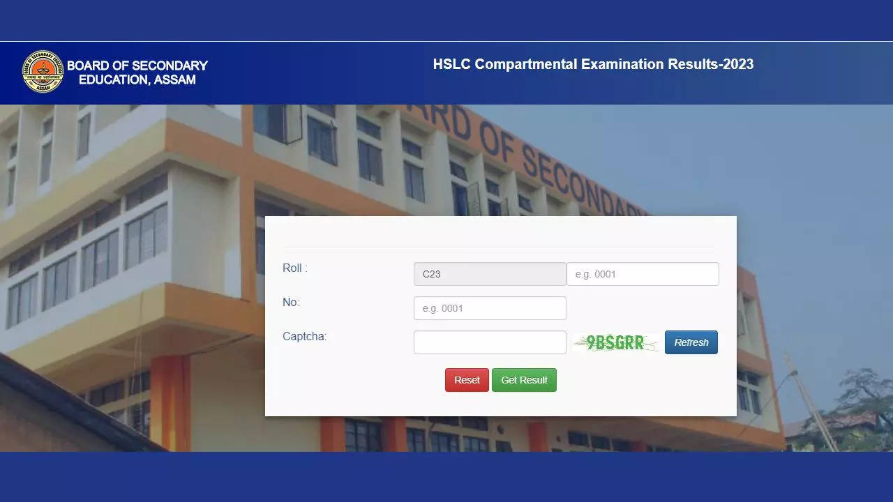 Assam HSLC Result 2023