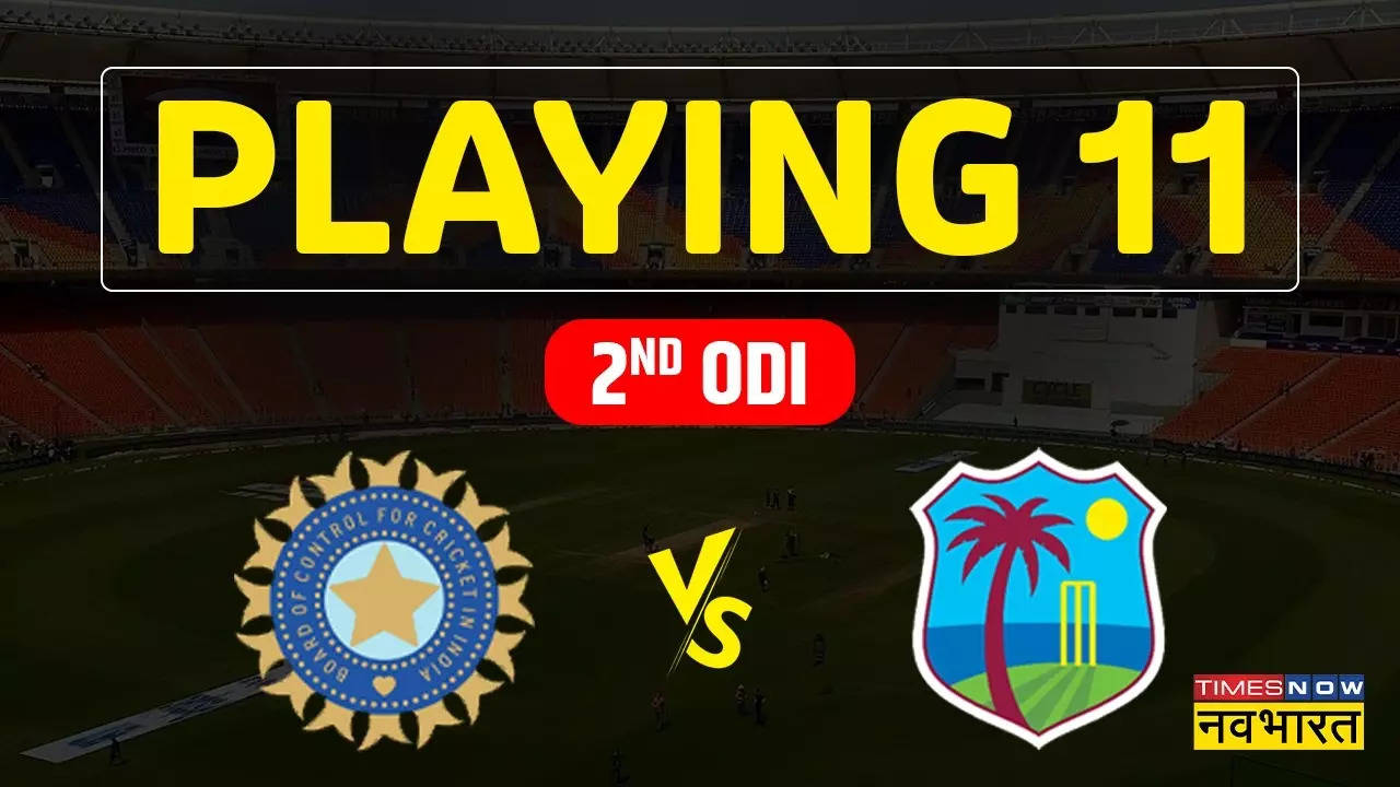 IND vs WI 2nd ODI Playing XI