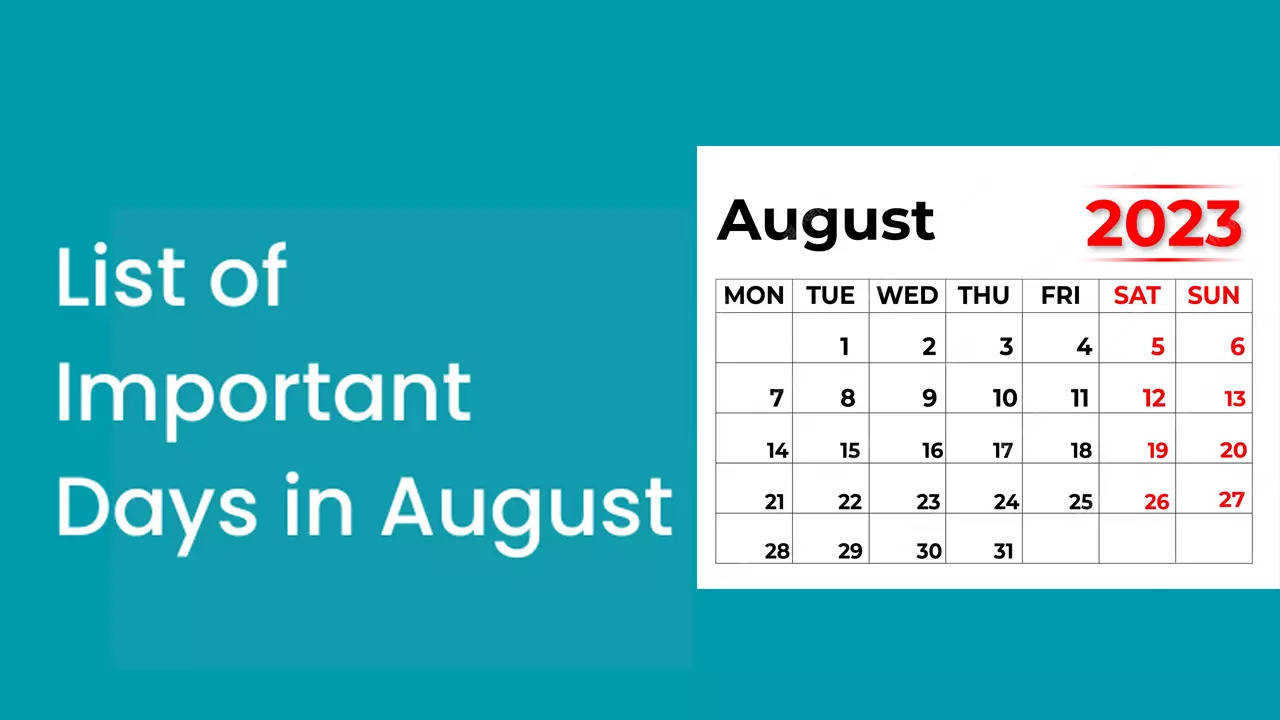 Important Days and Dates in August 2023 Independence day Raksha Bandhan