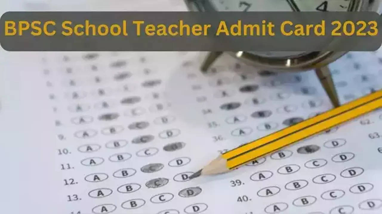 Bihar School Teacher Admit Card 2023,Sarkari Result 2023