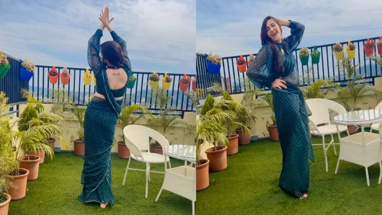 Sapna Choudhary latest dance in green saree see latest video