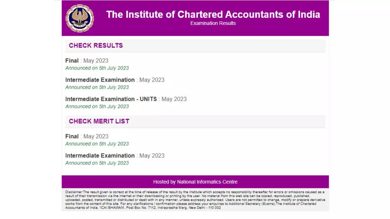 ICAI CA Foundation Result 2023 Date and Time