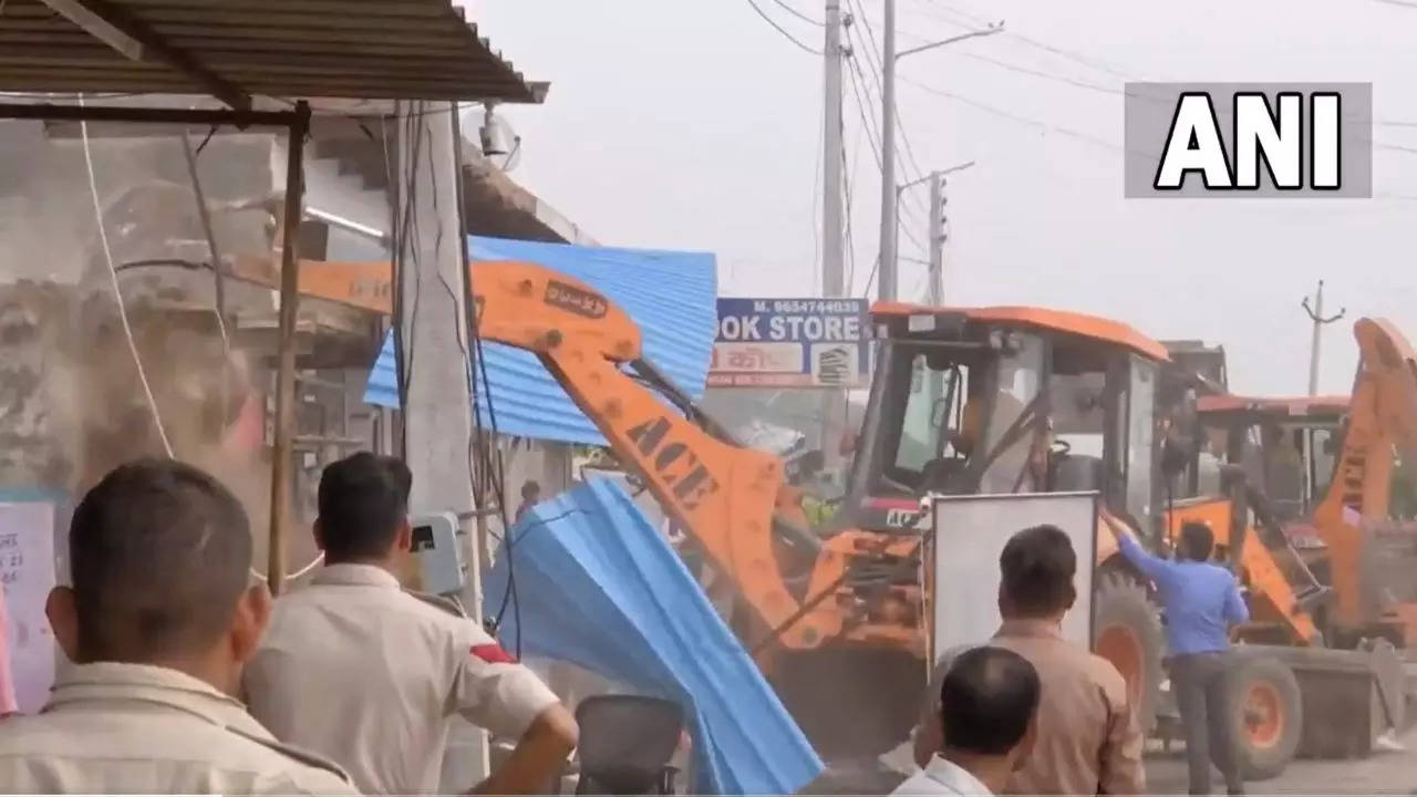 Haryana violence,nuh violence,bulldozer, bulldozer on illegal construction