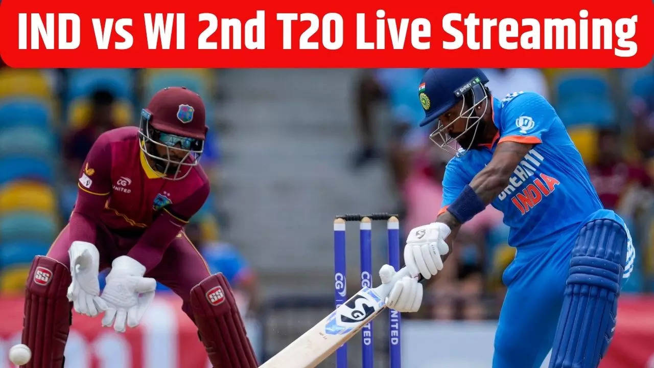 IND vs WI 2nd T20 Live Streaming