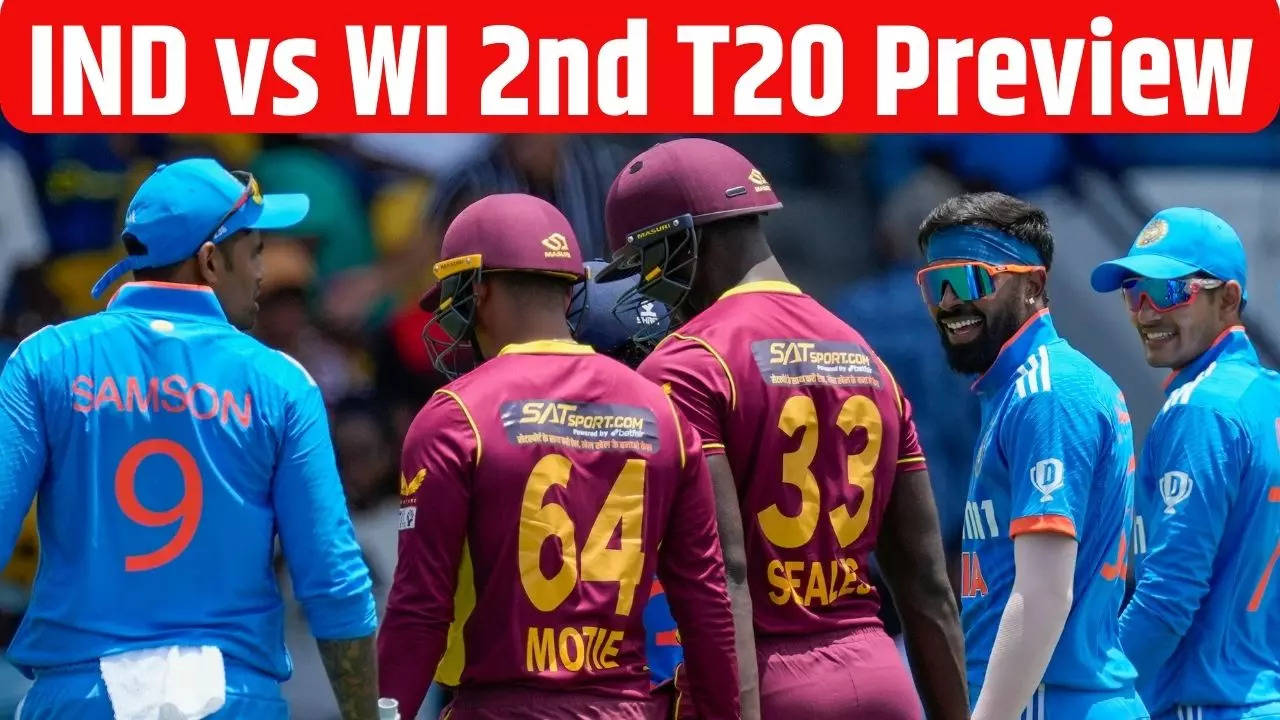 IND Vs WI 2nd T20I Preview: All You Need To Know About India Vs West ...