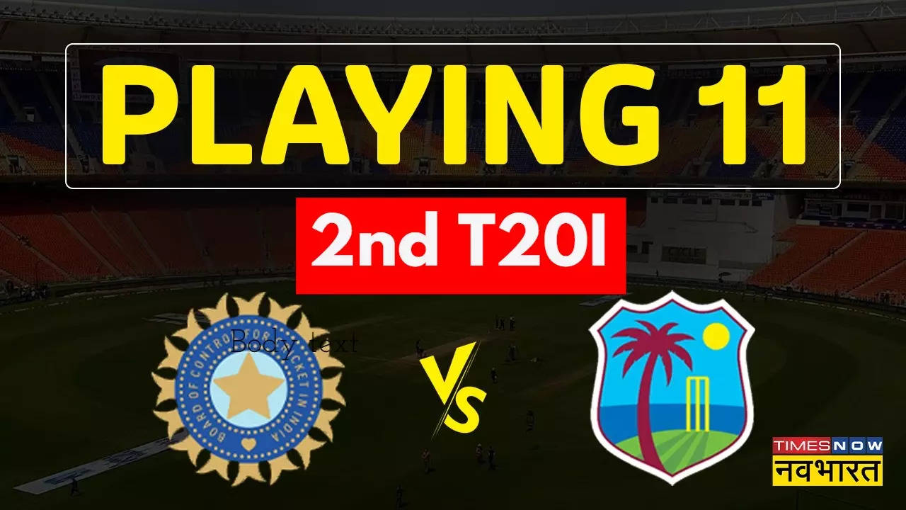 India vs West Indies 2nd T20I Playing XI