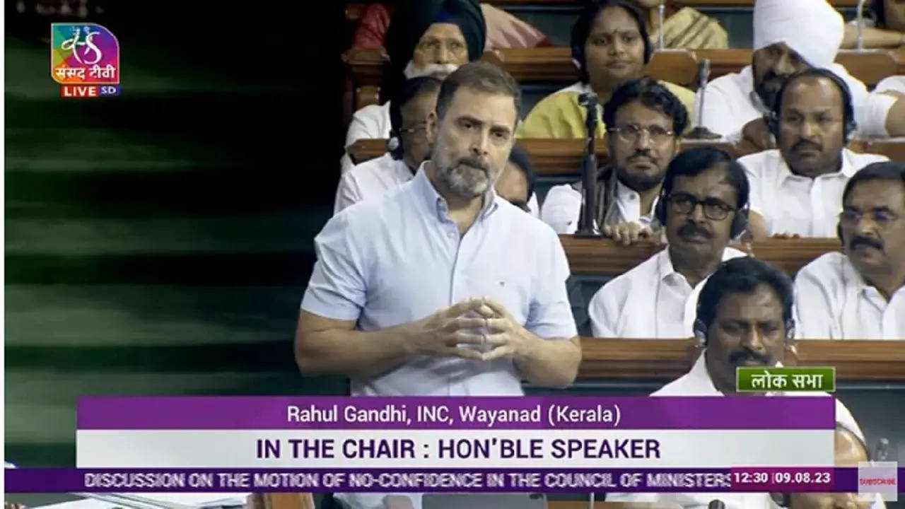 Rahul Gandhi in Parliament