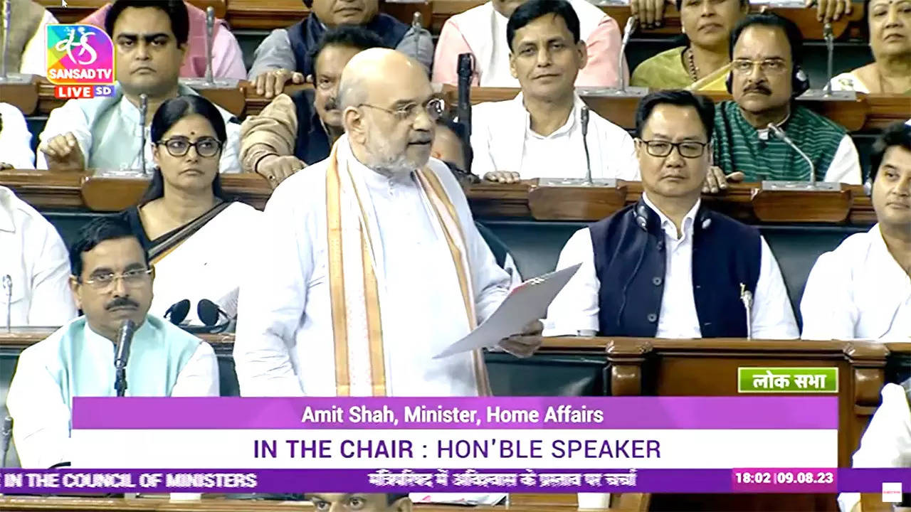 Amit Shah in Loksabha