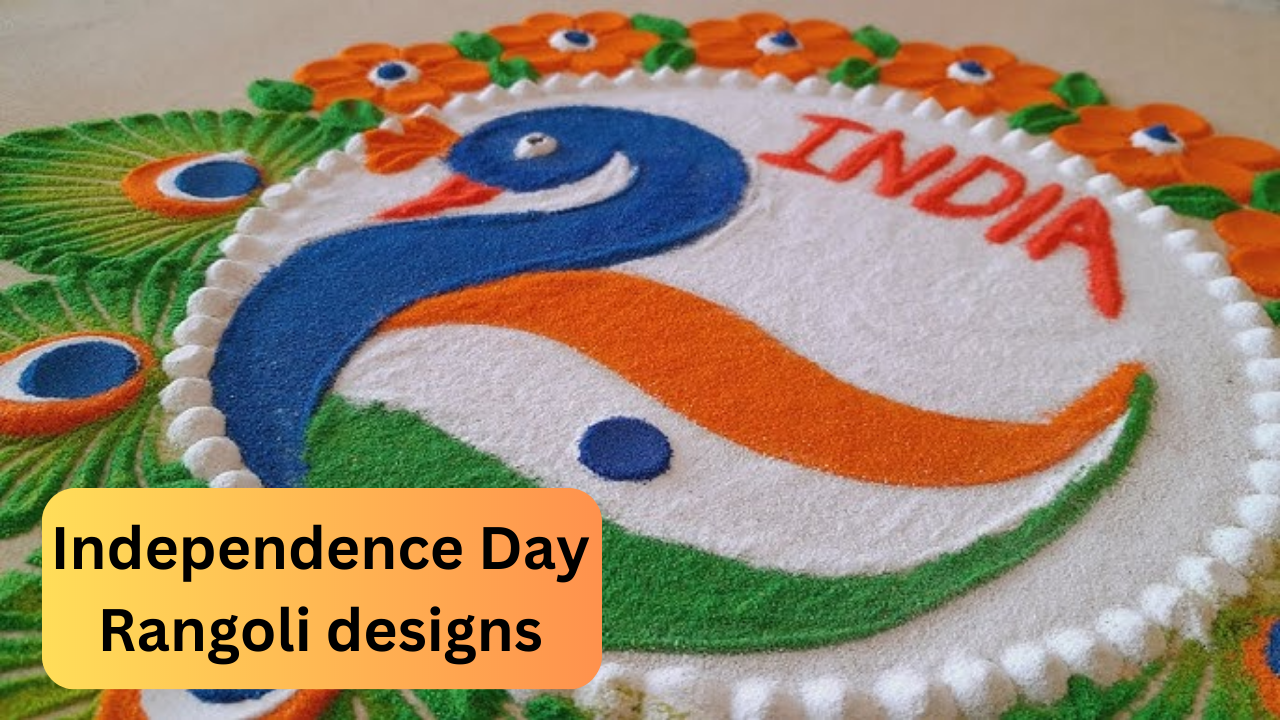 Independence day 2023, independence day rangoli designs, rangoli design latest