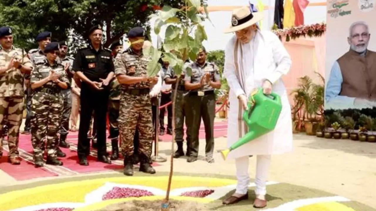 Tree Plantation Drive, Amit Shah, Ministry of Home Affairs Tree Plantation Drive