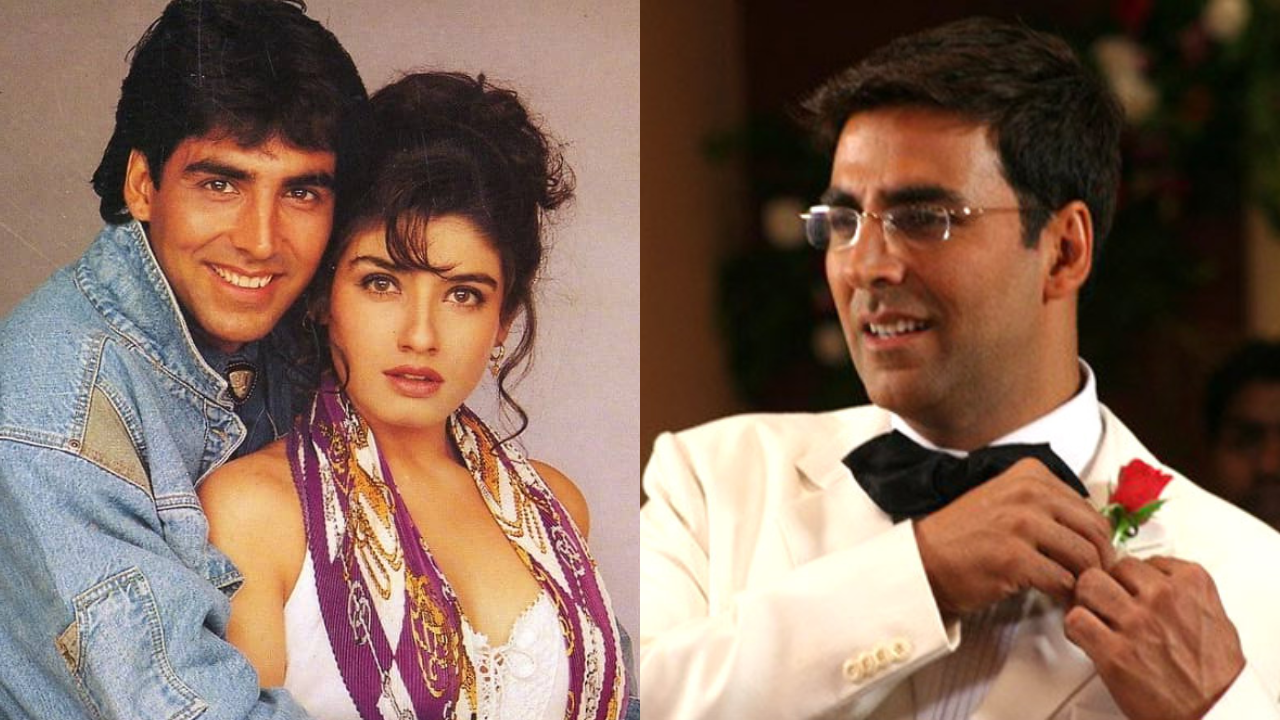 Akshay Kumar and Reveena Tandon in Welcome 3