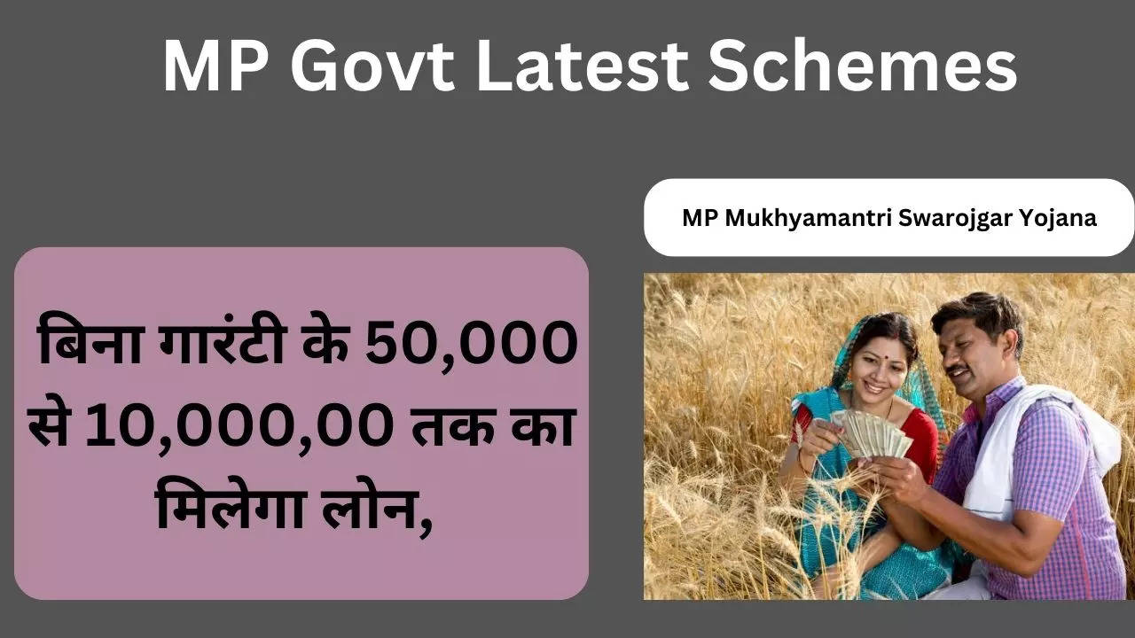 MP Govt Latest Schemes, MP Mukhyamantri Swarojgar Yojana (1)