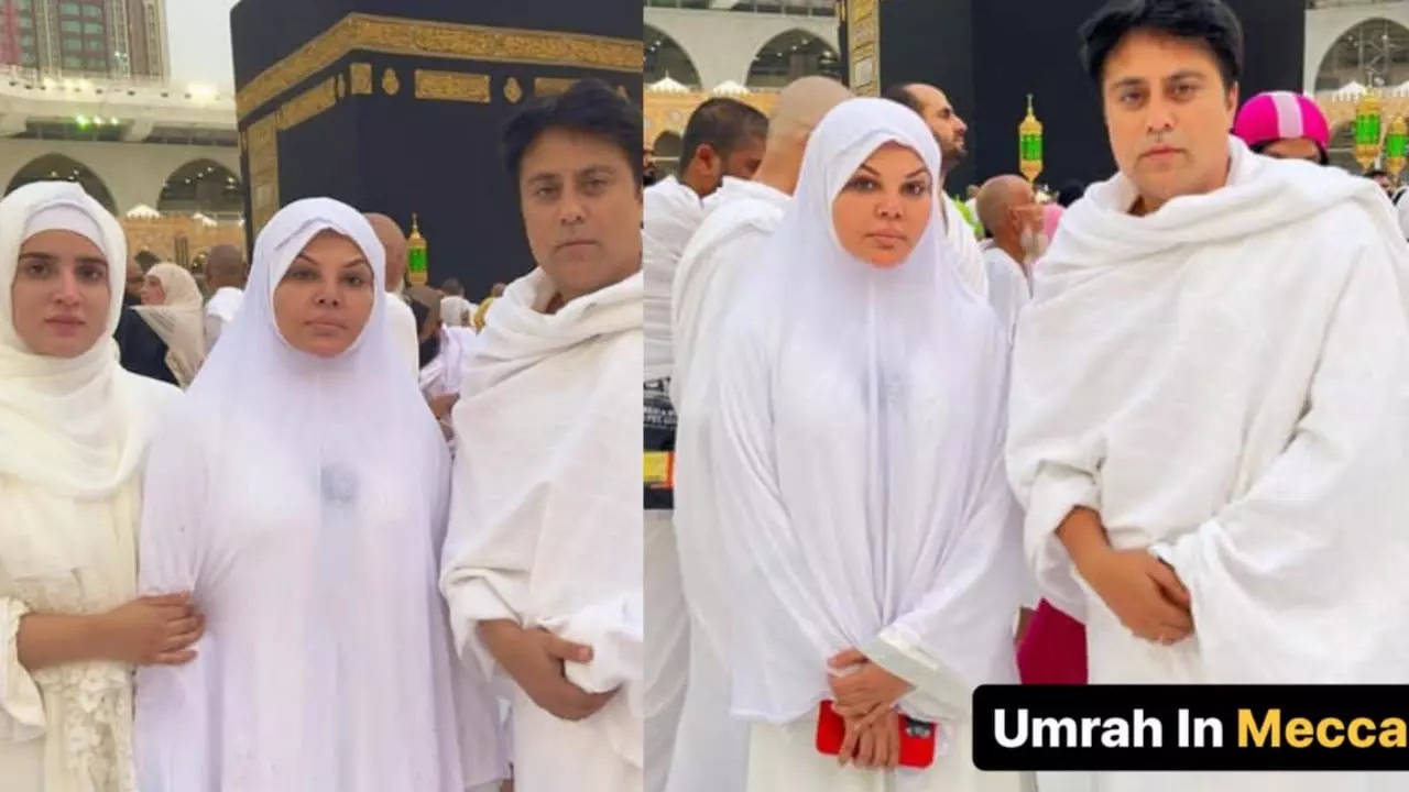 Rakhi sawant complete her first umrah